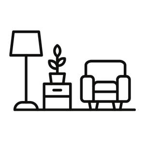 Vollständig möblierte Zimmer und Apartments.